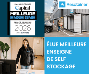 Resotainer élue meilleure enseigne de self stockage 2026